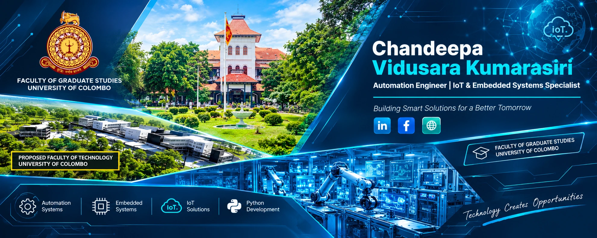Chandeepa Vidusara Kumarasiri — Contact Banner